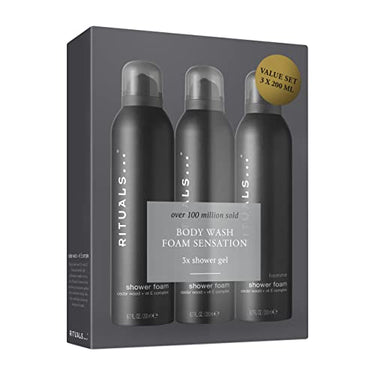 RITUALS Foaming Shower Gel Value Pack from The Homme Collection, 3 x 220 ml - With Cedarwood - Stimulating & invigorating properties with Vitamin E Complex on sale